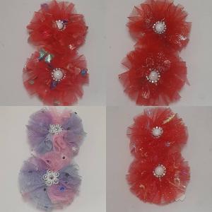 Parecitos de pompones de tull sencillos