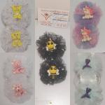 Parecitos de pompones de tull temáticos