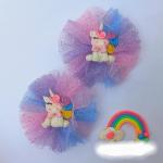 Parecitos de pompones de tull temáticos