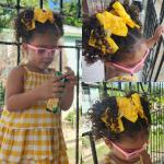 Lazo Milena cinta de 5cm con corona dorada