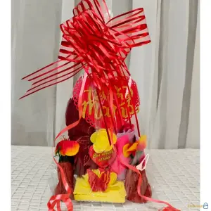 Combo decorativo con flores – Regalo con dedicatoria para el Día de las Madres