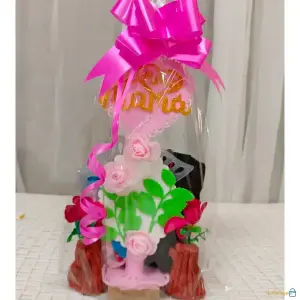 Regalo Decorativo para Mamá con Rosas Artificiales y Detalles Artesanales – Ideal para el Día de las Madres